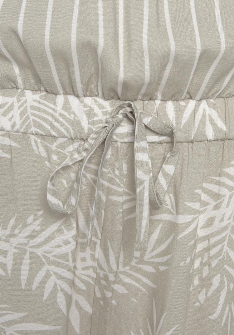 Lascana Lascana Kurzoverall Jumpsuit Damen - schilfgr&uuml;n-creme bedruckt - 0 | SportScheck