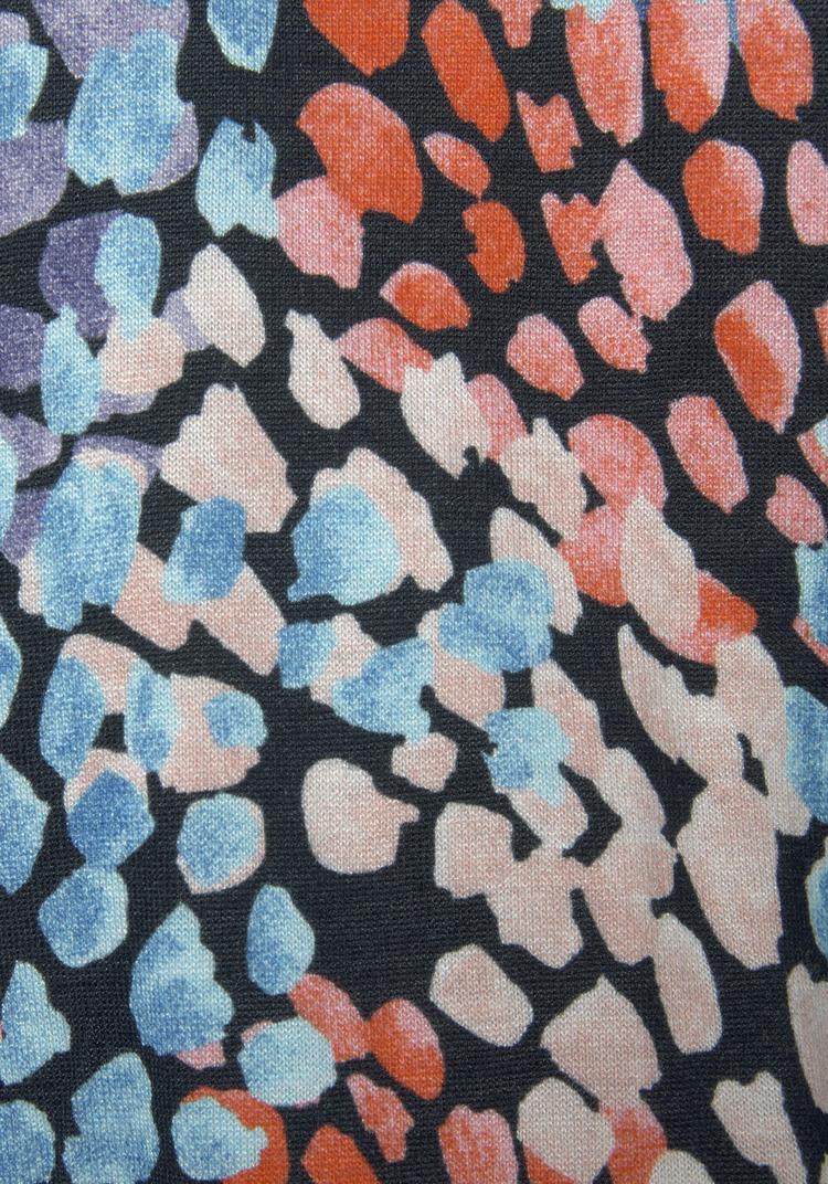 S.OLIVER S.OLIVER Maxikleid Maxikleid Damen - blau-koralle bedruckt - 0 | SportScheck