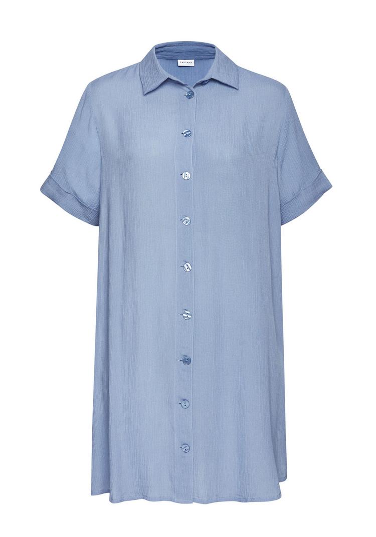 Lascana Lascana Longbluse Langarmbluse Damen - hellblau - 0 | SportScheck