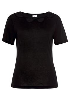 Buffalo Kurzarmshirt T-Shirt Damen schwarz