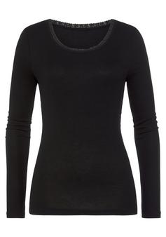 Lascana Langarmshirt Langarmshirt Damen schwarz