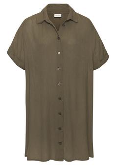 Lascana Longbluse Langarmbluse Damen khaki