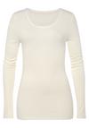 Lascana Langarmshirt Langarmshirt Damen - creme