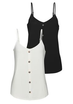 Lascana Spaghettitop Spaghettitop Damen creme schwarz