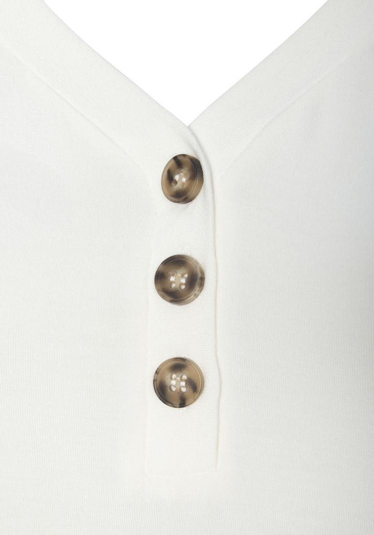 Lascana Lascana Shirttop Funktionsshirt Damen - creme - schwarz - 2 | SportScheck