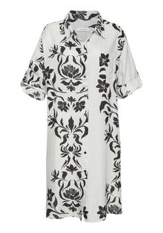 Lascana Longbluse Langarmbluse Damen beige schwarz