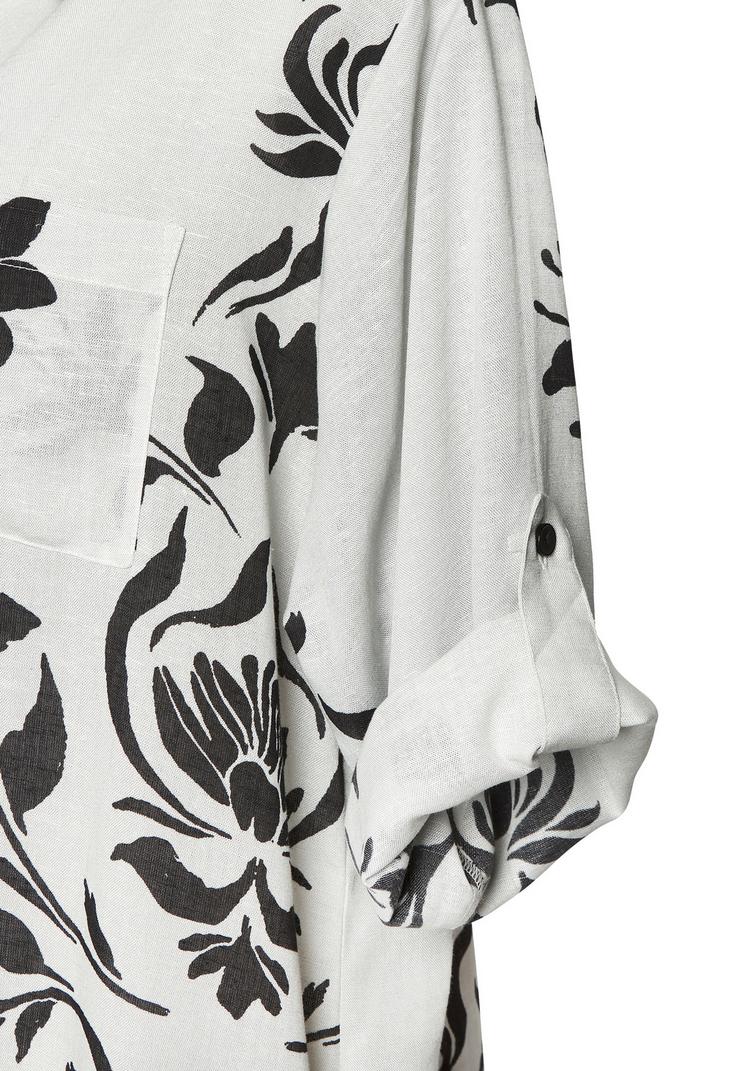 Lascana Lascana Longbluse Langarmbluse Damen - beige - schwarz - 0 | SportScheck