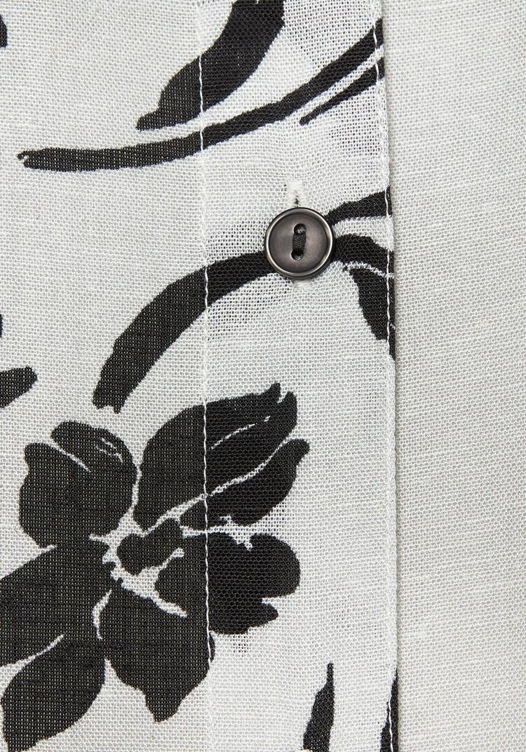 Lascana Lascana Longbluse Langarmbluse Damen - beige - schwarz - 1 | SportScheck