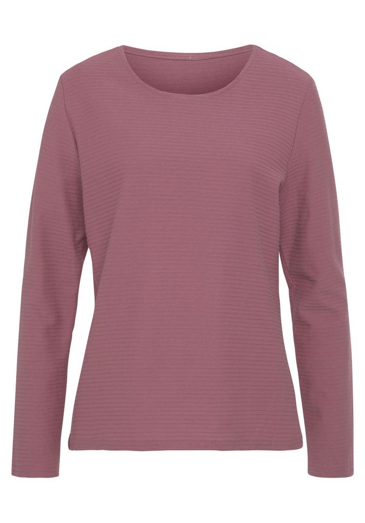 Lascana Lascana Langarmshirt Langarmshirt Damen - beere - 0 | SportScheck