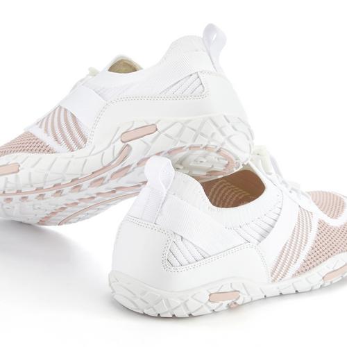Rückansicht von Lascana Sneaker Sneaker Damen weiß rosé