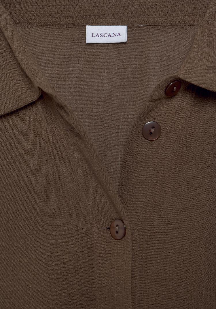 Lascana Lascana Longbluse Langarmbluse Damen - braun - 1 | SportScheck