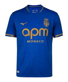 Mizuno AS Monaco Trikot Away 2025/2026 Fußballtrikot Herren blau