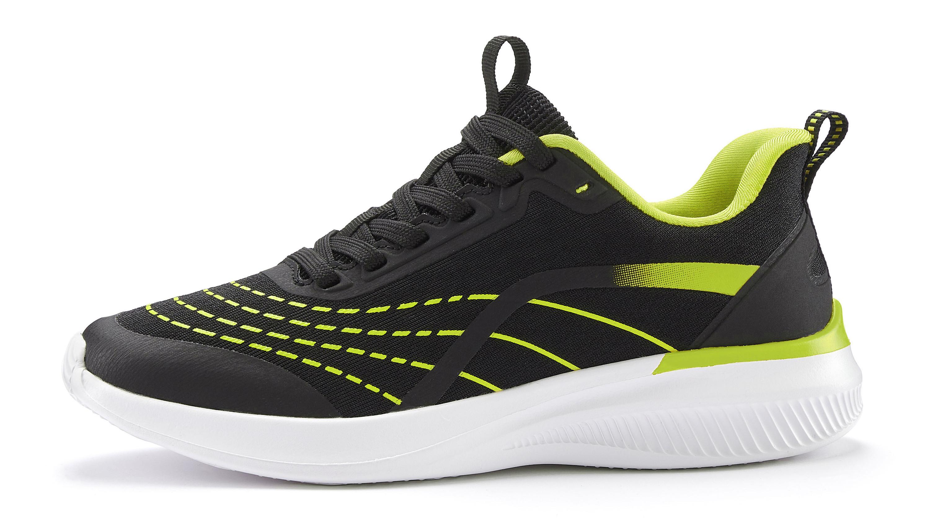 Lascana Sneaker Sneaker Damen - schwarz - lime
