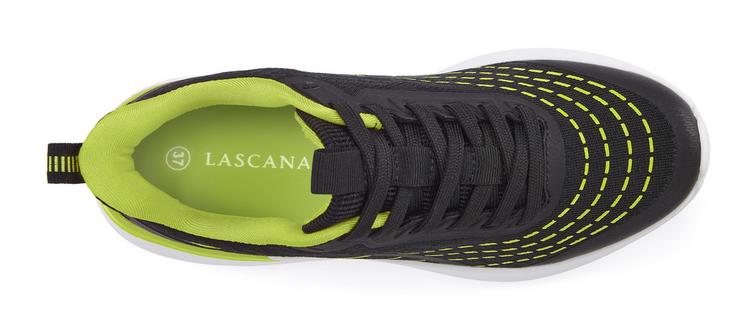 Lascana Lascana Sneaker Sneaker Damen - schwarz - lime - 2 | SportScheck