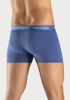 Rückansicht von Copenhagen Studios Boxer Boxershorts Herren hellblau blau navy