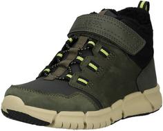 Geox Stiefelette Stiefel Kinder Schwarz/Grün