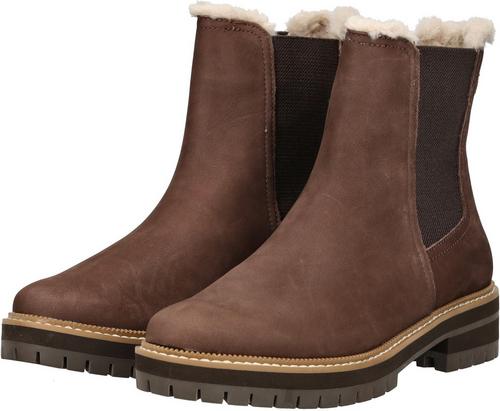 Rückansicht von Toms Stiefelette Stiefel Damen Dunkelbraun