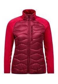 Peak Performance W Helium Down Hybrid Jacket Trainingsjacke Damen - weinrot