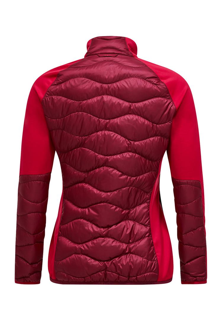 Peak Performance Peak Performance W Helium Down Hybrid Jacket Trainingsjacke Damen - weinrot - 1 | SportScheck