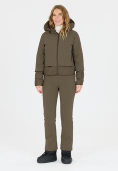 Rückansicht von Athlecia Vikki Softshellhose Damen 1266 Black Olive