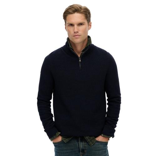 Rückansicht von Superdry Strickpullover Strickpullover Herren Dunkelblau
