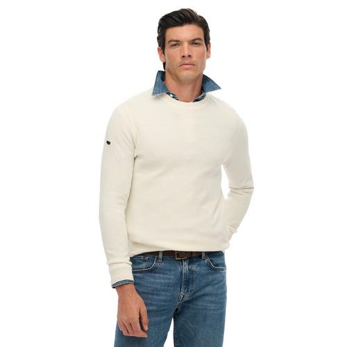 Rückansicht von Superdry Strickpullover Strickpullover Herren Off-White