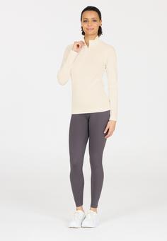 Rückansicht von Athlecia Cozi Langarmshirt Damen 1145 Whisper White