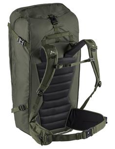 Rückansicht von VAUDE Mundo 65+To Go Wanderrucksack olive