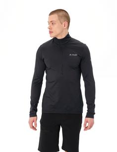 Rückansicht von VAUDE Men's Livigno Halfzip II Sweatshirt Herren black