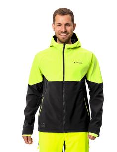 Rückansicht von VAUDE Men's Qimsa Softshell Jacket Outdoorjacke Herren neon yellow