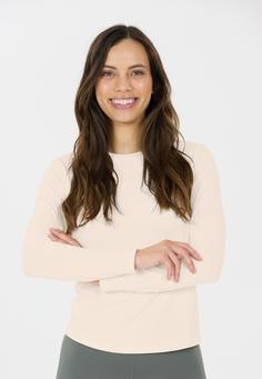 Rückansicht von Athlecia Miwa Langarmshirt Damen 1207 Vaporous Gray