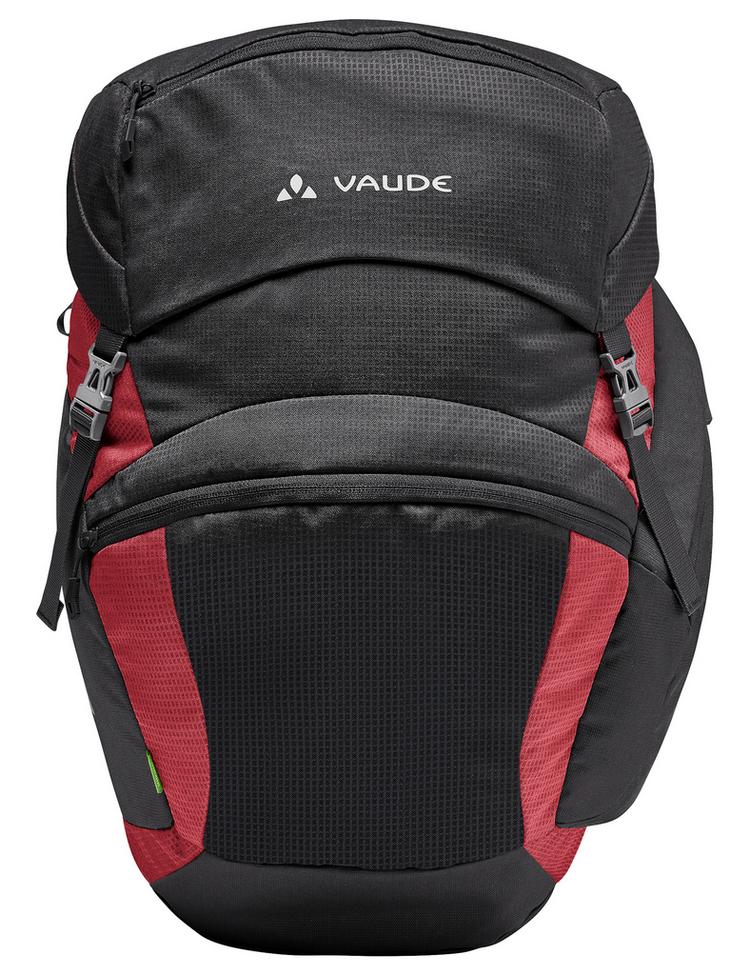 VAUDE VAUDE OnTour Back Fahrradtasche - black/carmine - 0 | SportScheck