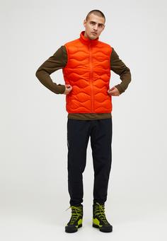 Rückansicht von Peak Performance M Helium Down Vest Daunenweste Herren orangerot