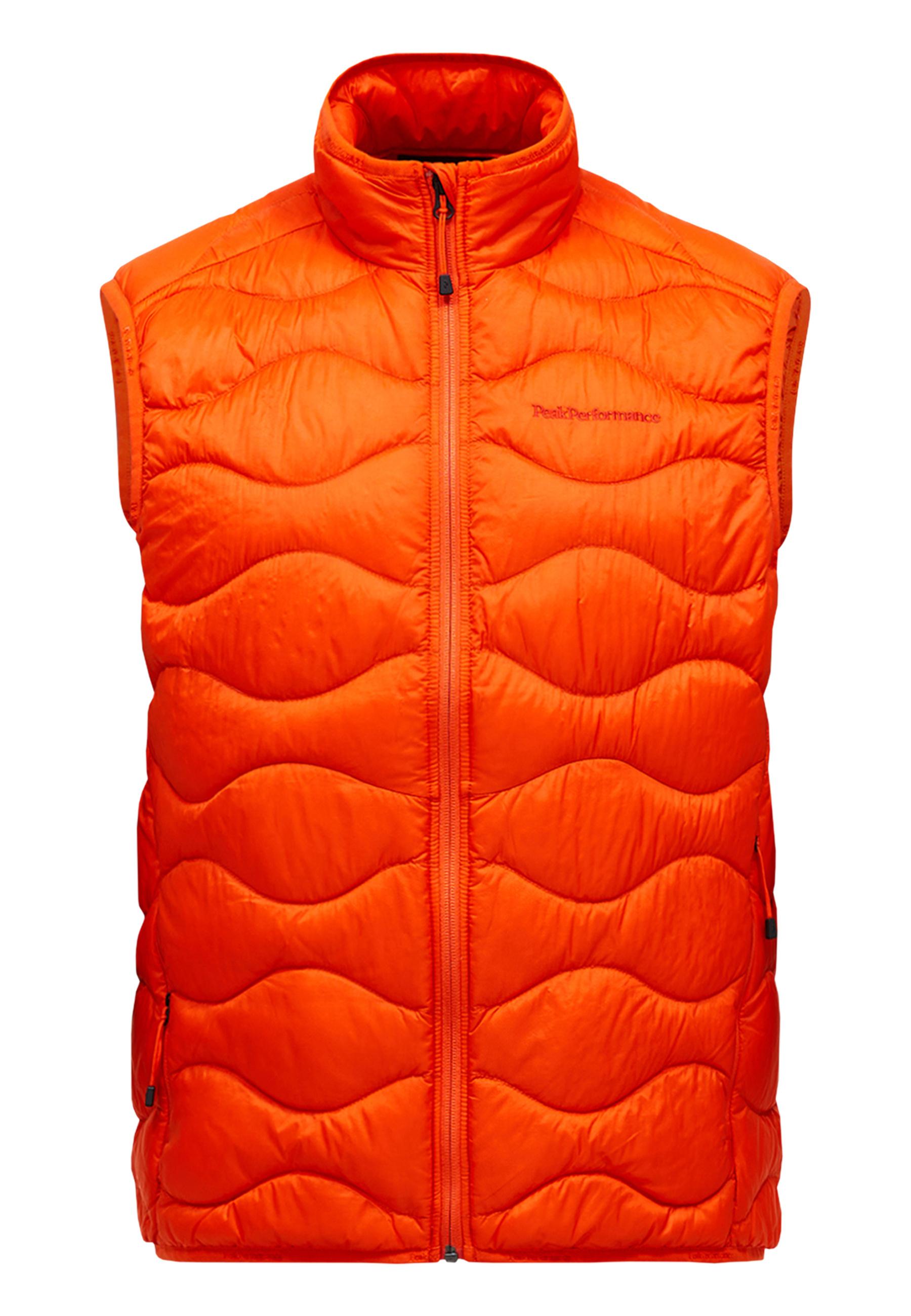 Peak Performance M Helium Down Vest Daunenweste Herren - orangerot