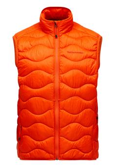 Peak Performance M Helium Down Vest Daunenweste Herren orangerot