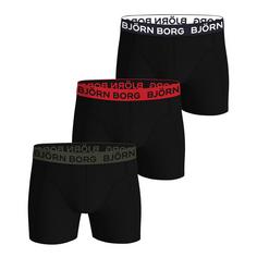 Björn Borg Boxershort Hipster Herren Schwarz/Rot/Grün