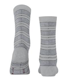 Rückansicht von Falke Stripe Uniform SO Freizeitsocken Damen silver (3203)