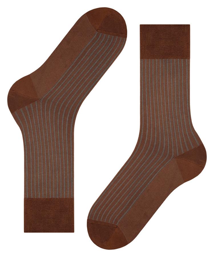 Falke Falke Oxford Stripe SO Socken Herren - terracotta (5035) - 2 | SportScheck