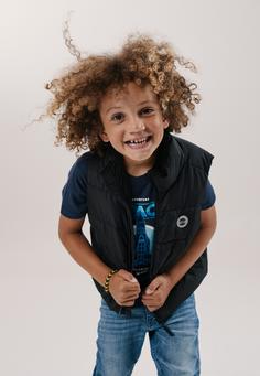 Rückansicht von ZigZag Lungo Laufweste Kinder 1001 Black