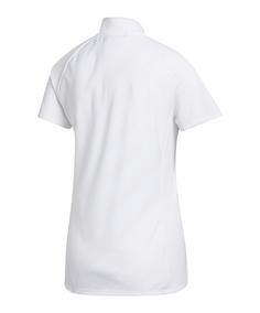 Rückansicht von adidas Polo Damen Weiß Poloshirt Damen weiss