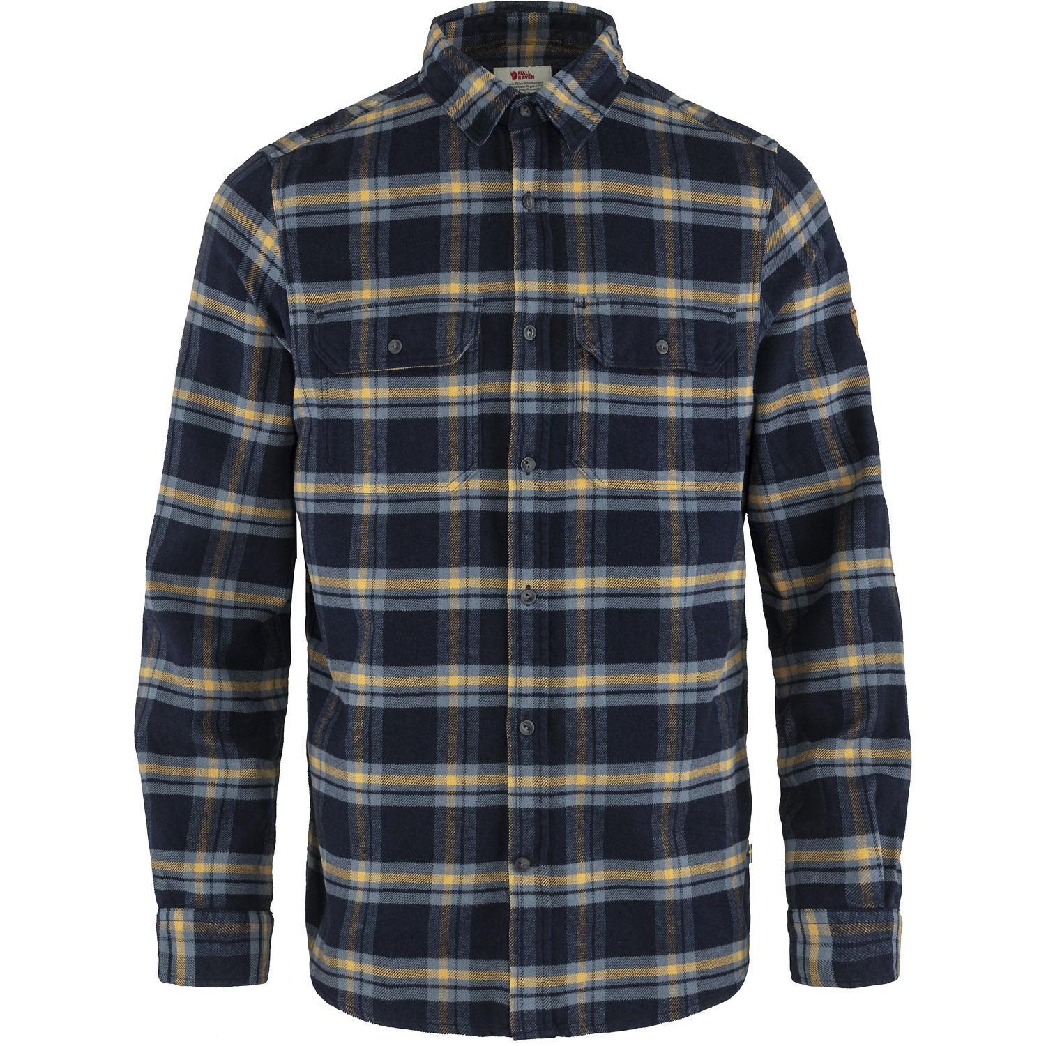 FJ&Auml;LLR&Auml;VEN &Ouml;vik Heavy Flannel Langarmshirt Herren - Marine
