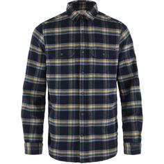 FJÄLLRÄVEN Övik Heavy Flannel Langarmshirt Herren Marine