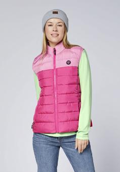 Rückansicht von Chiemsee Weste Outdoorweste Damen 18-2143 Beetroot Purple