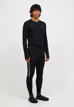 Rückansicht von Peak Performance Leggings Herren BLACK