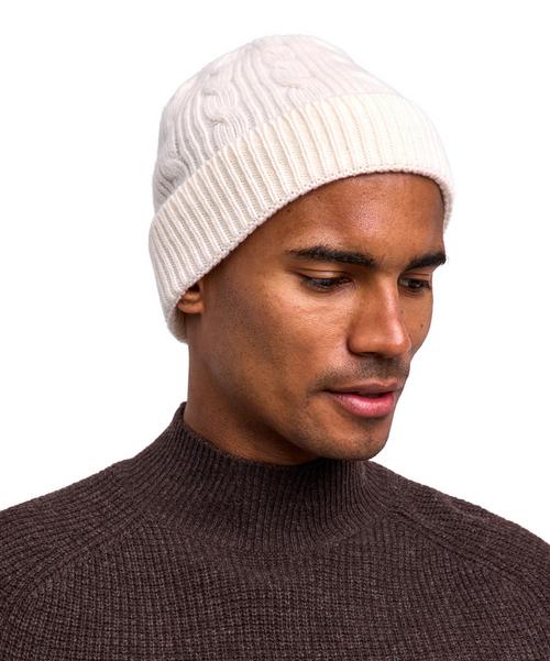 Rückansicht von Falke Hat Cable Knit Beanie cream (2055)