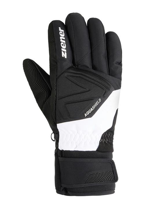 Rückansicht von Ziener GATIS-Z AS(R) Skihandschuhe Herren black white