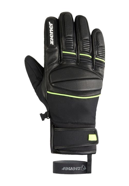 Rückansicht von Ziener GOMIN-Z AS(R) Skihandschuhe Herren black/Lime