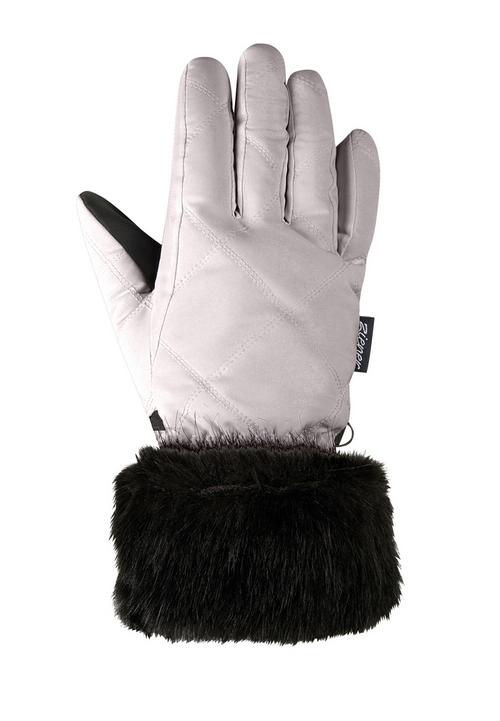 Rückansicht von Ziener KWINZ-Z Skihandschuhe Damen metallic silver
