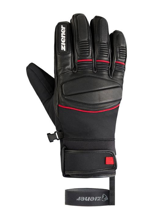 Rückansicht von Ziener GOMIN-Z AS(R) Skihandschuhe Herren black. red
