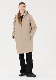 Rückansicht von Weather Report Heaten Regenjacke Damen 1061 Moon Rock